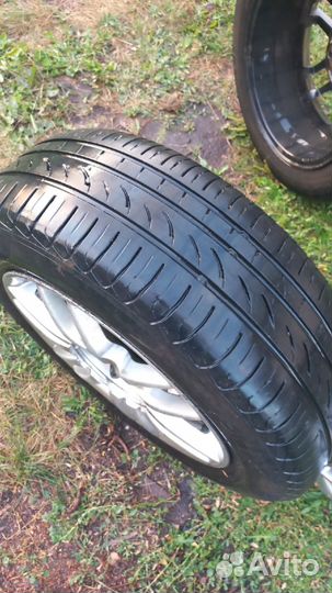 Литые диски R15 4x114.3,3 диска с Шинами на летней