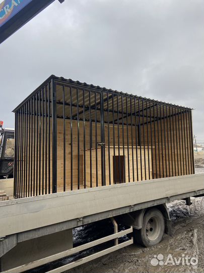 Вольер для собак 4х1.85х2 с будкой