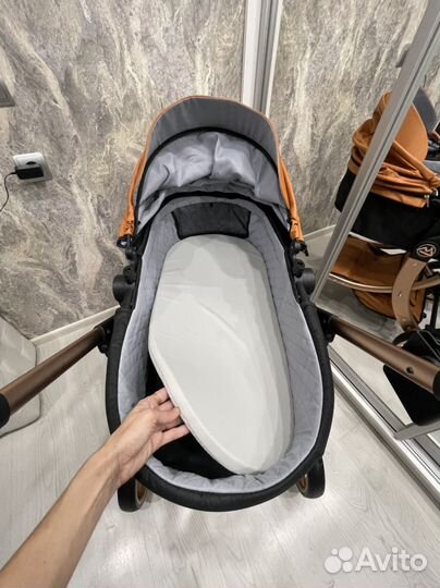 Коляска Новая 3 в 1 Экокожа (в заводской упаковке)