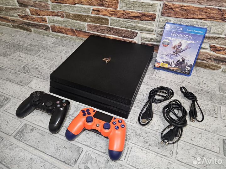 Sony playstation 4 ps4 pro 1tb +2 геймпада /7208