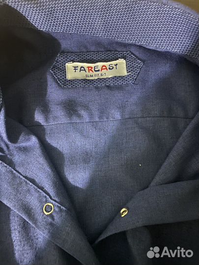 Рубашка для мальчика школьная 128