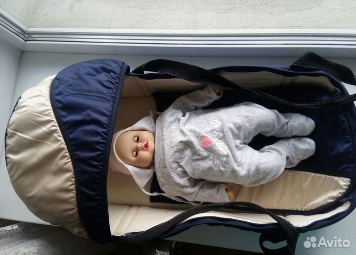 Кукла. Переноска для детей. Бортики в кроватку