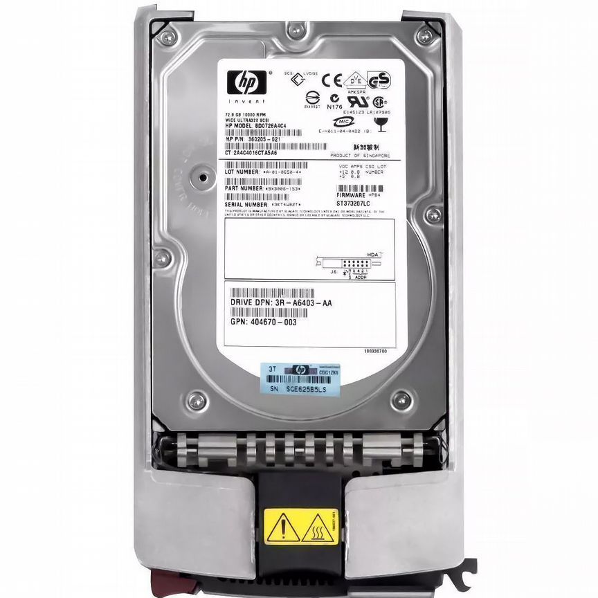 [BD0728A4C4] Жесткий Диск Hp 72,8gb U320scsi 3.5" Bd0728a4c4