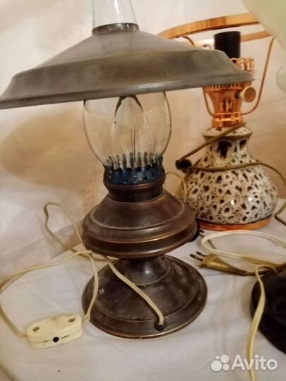 Настольная лампа под керосинку СССР