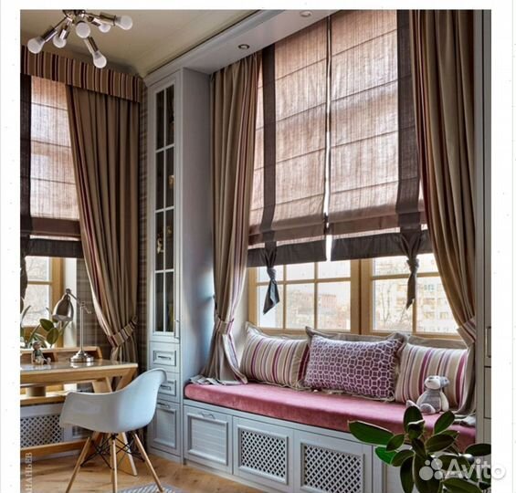 Римские шторы. Европейские ткани