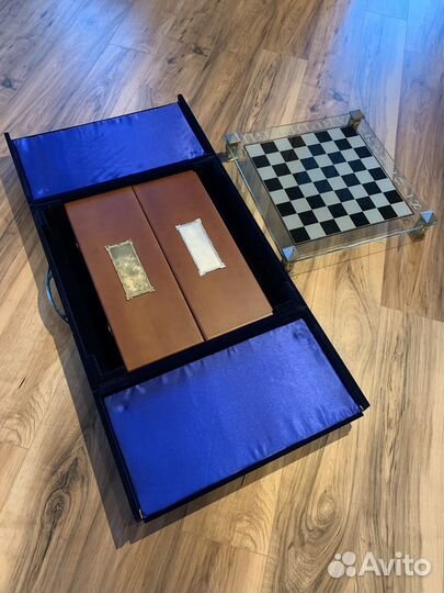 Шахматы ручной работы новые оловянные
