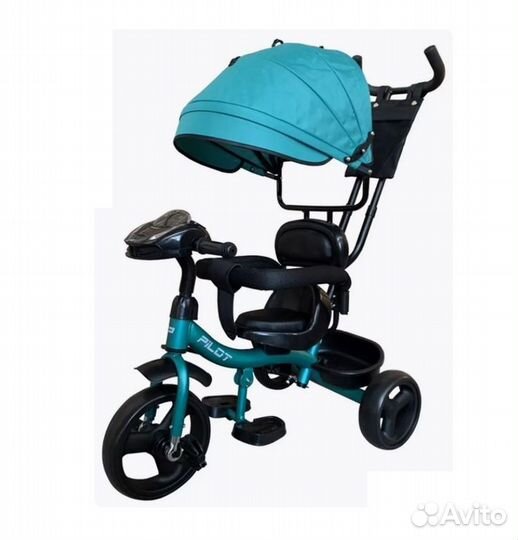 Велосипед 3 колесный Pilot с руч. PTA2G зеленый