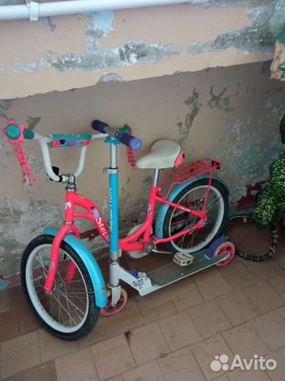 Детский велосипед+Самокат