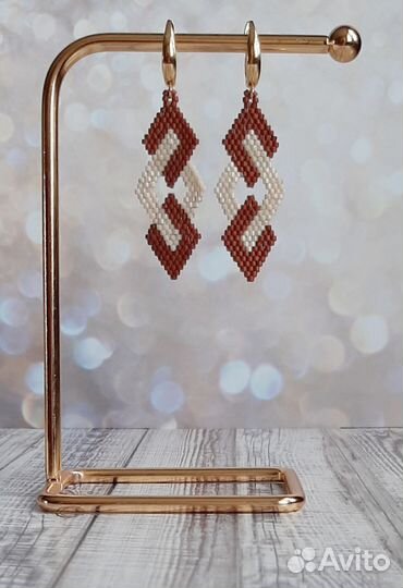 Серьги из бисера