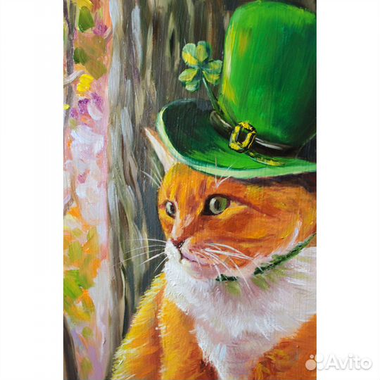 Картина маслом Кот рыжий