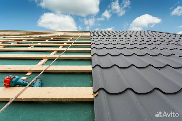 Кровельные работы из металлочерепицы