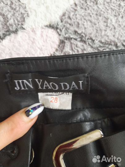 Брюки кожаные