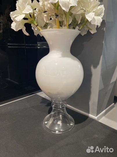 Ваза белая большая полусфера, Vgnewtrend. Италия