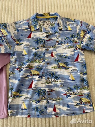 Рубашки на мальчика пакетом 128-134-140 отл. сост