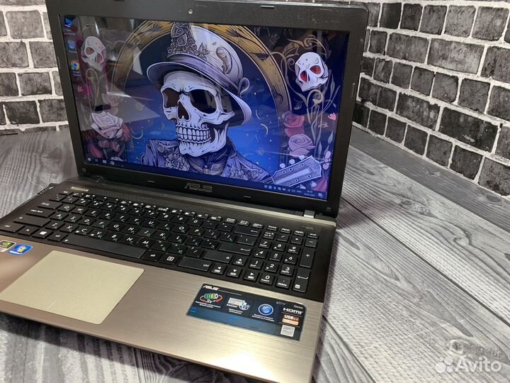 Игровой ноутбук Asus i5/8gb/2видеокарты