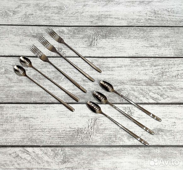 Столовые приборы, ложка для латте, вилка