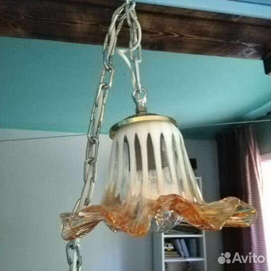 Гарнитур бра люстра из колеса от старинной прялки