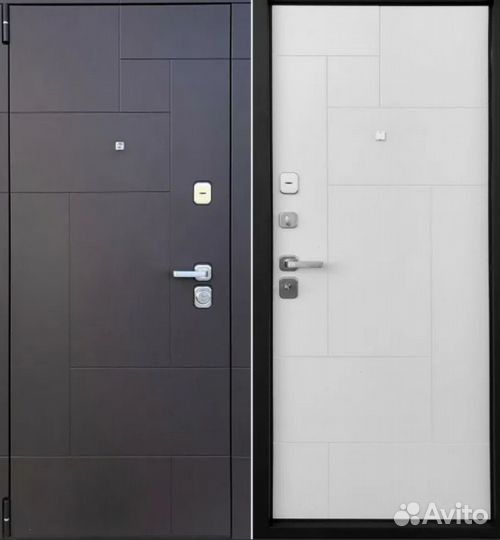 Входные двери с зеркалом