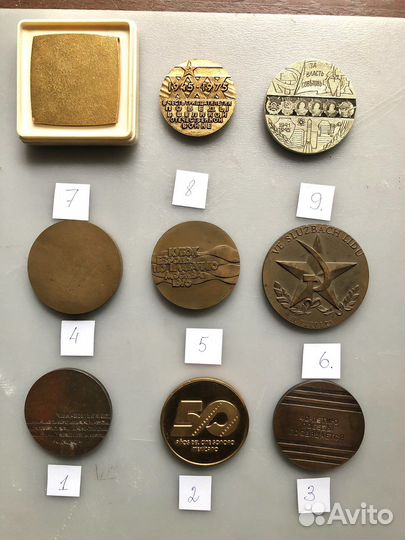 Настольные медали СССР