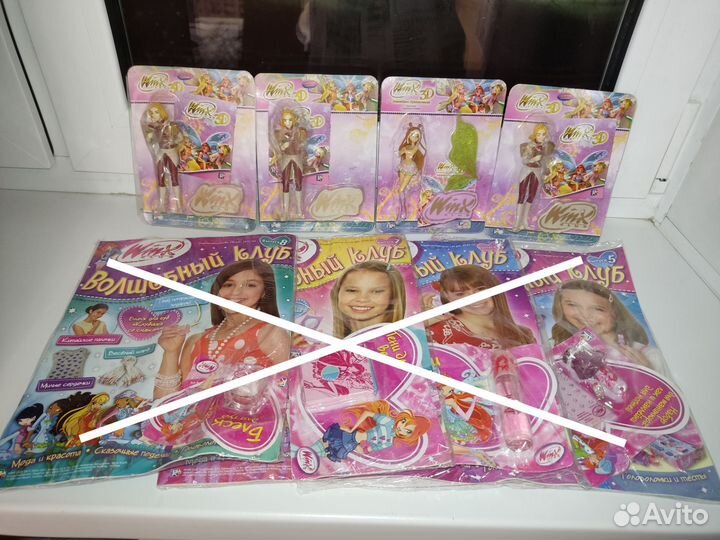 Винкс (winx) фигурки и журналы с косметикой