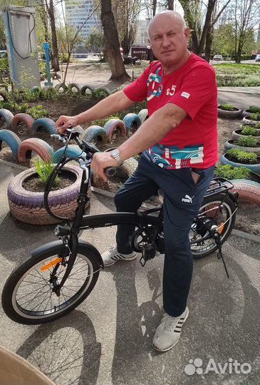 Электровелосипед складной