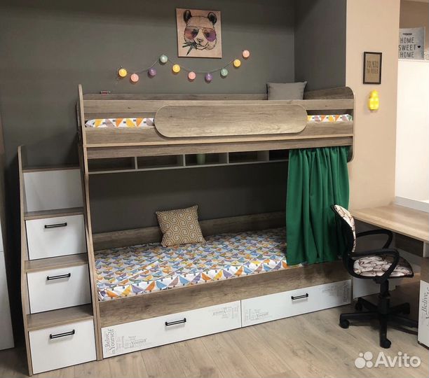 Двухъярусная кровать детская