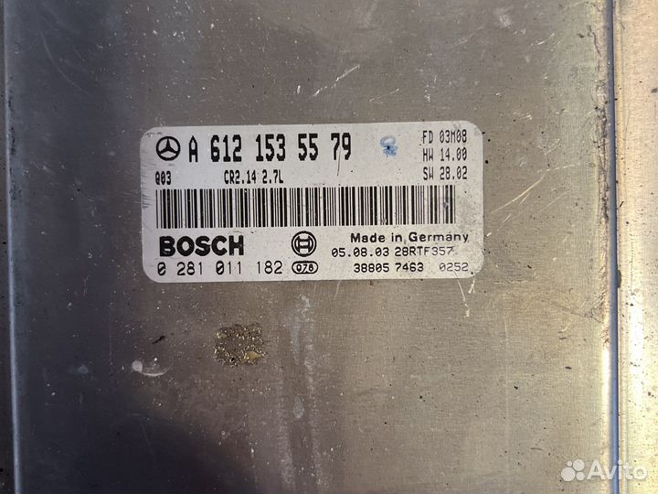 Блок управления двигателем Мерседес w203 2.7 om612