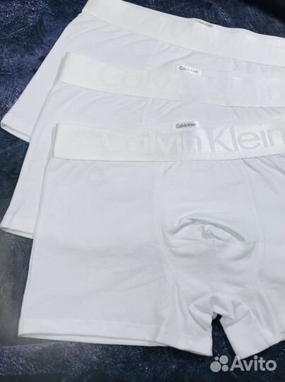 Трусы мужские боксеры calvin klein белые арт.768