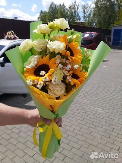 Живые цветы букеты