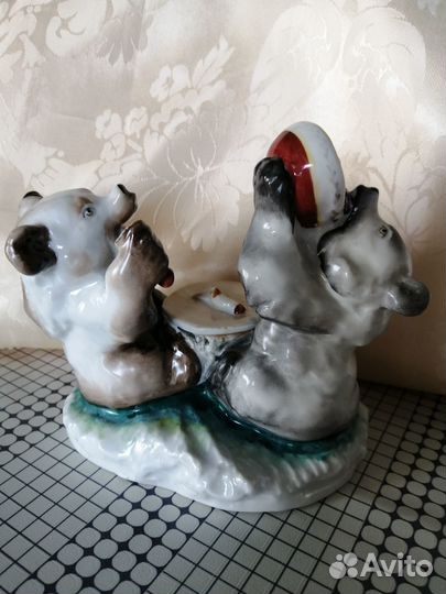 Антикварная фарфоровая чернильница.лфз.Высший сорт