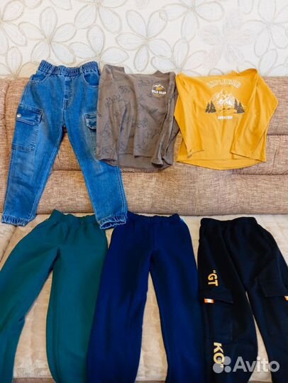 Большой пакет одежды для мальчика р. 116-128