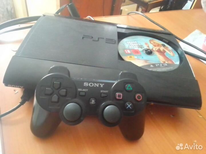 Sony PS3 super slim 100гб+ прошитая