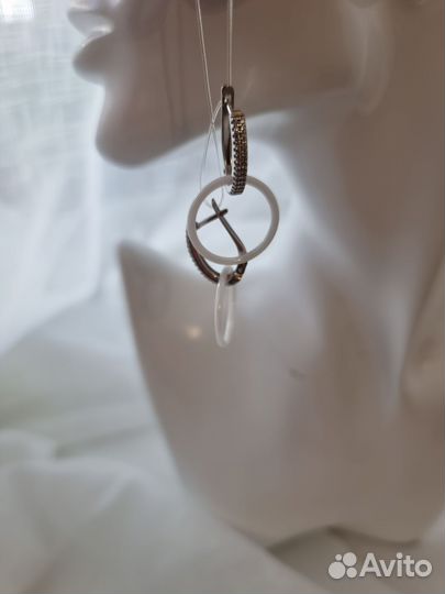 Серьги серебро
