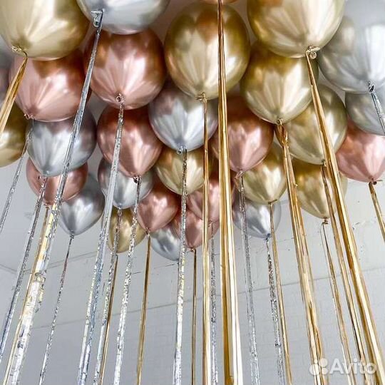 Воздушные шары под потолок