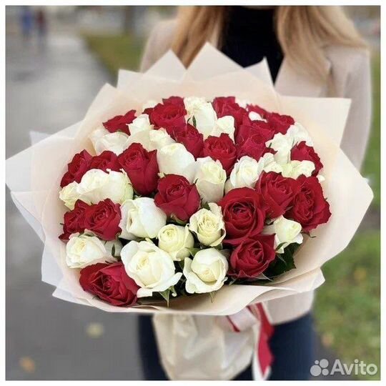 Букет роз микс 51 Роза микс Доставка цветов