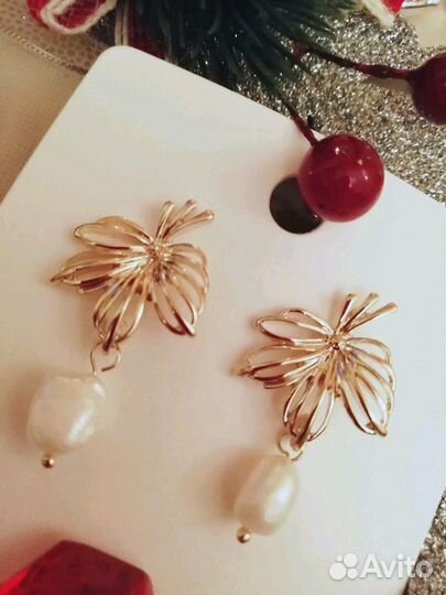 Серьги с жемчугом