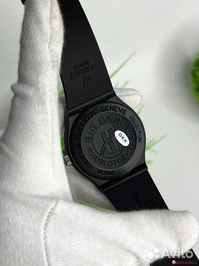 Наручные часы Hublot WHB3 чёрные (Арт.62670)