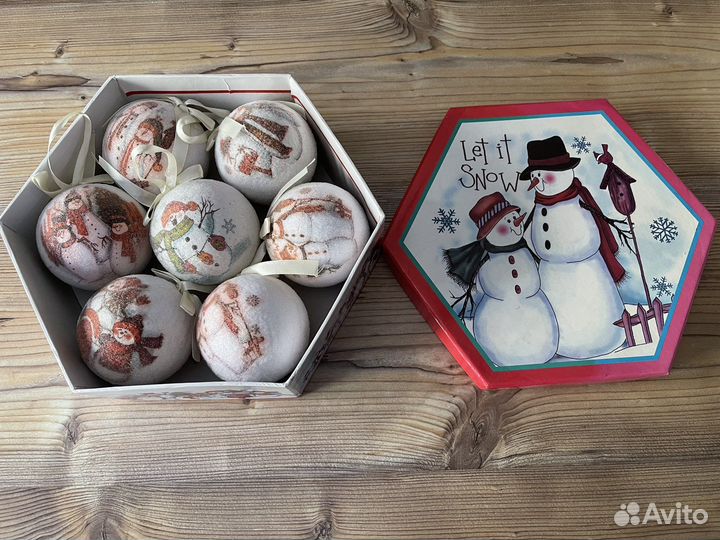 Гирлянды и елочные украшения большой набор