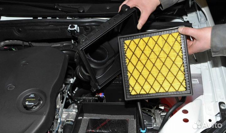 Замена возд. фильтра Hyundai Elantra 2015-2019