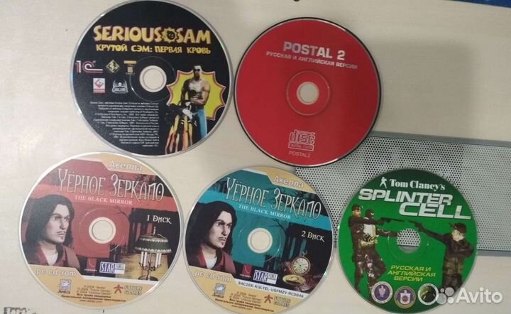 Диски с играми, музыкальные диски, программы на пк