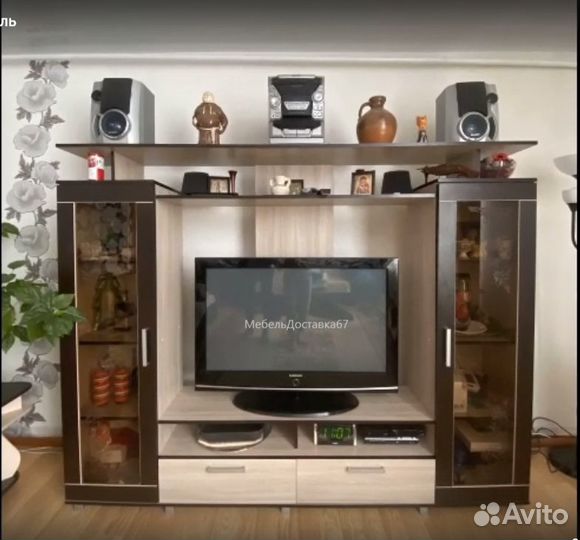 Стенка-мини 2,2м Дуэт шимо светлый+венге, наличие