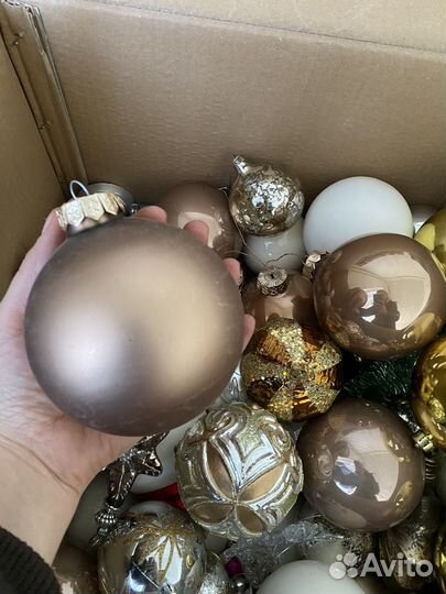 Новогодние игрушки стекло