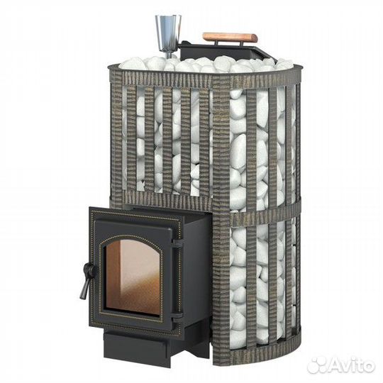 Чугун печь для бани Везувий Ураган Ковка 22 Дверь: