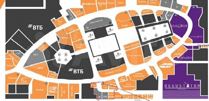 Торговые площади в Башне Федерация в Сити от 19м2