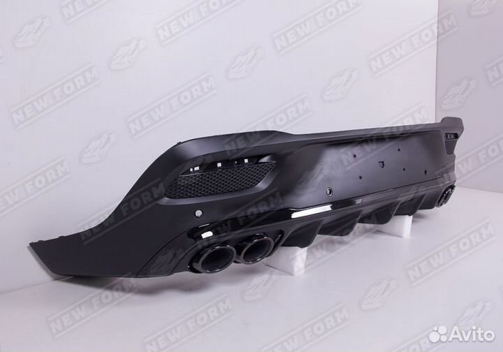 Диффузор с насадками 53 черный Mercedes GLE Coupe