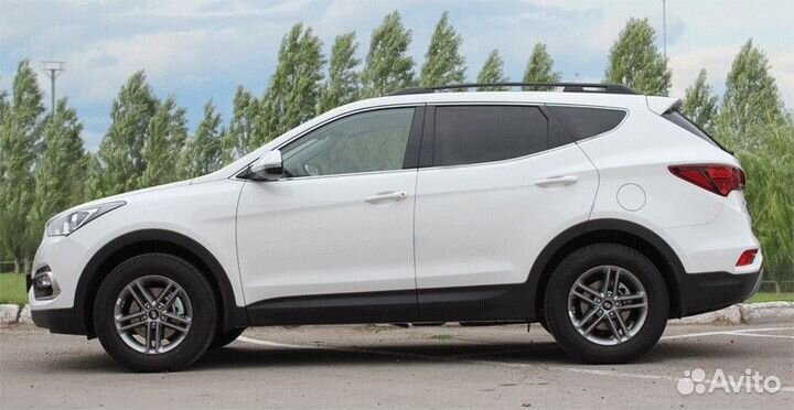 Рейлинги продольные на крышу Hyundai SantaFe III