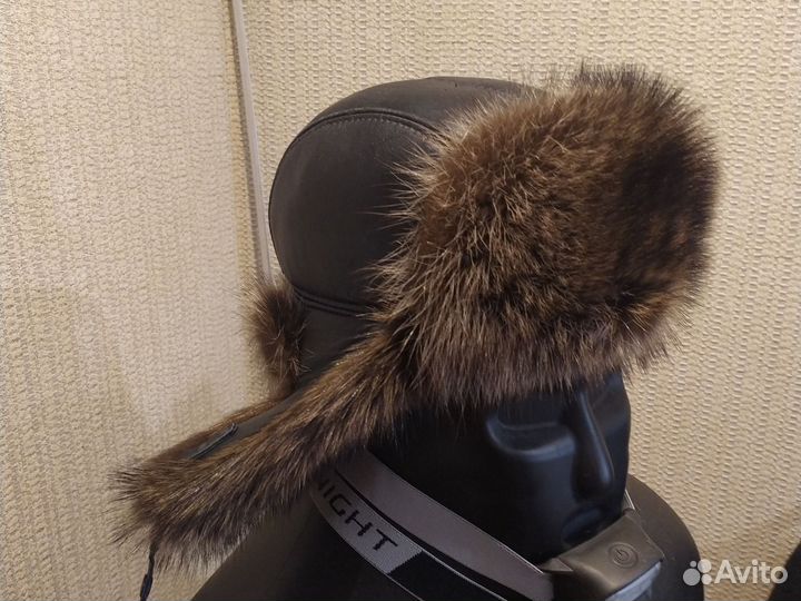 Мужская зимняя шапка ушанка меховая