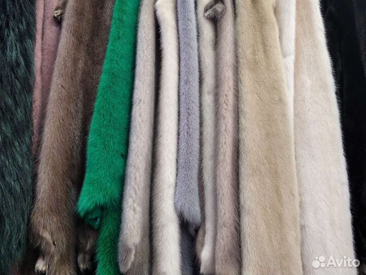 Шкуры,натуральный мех,чулок норки,помпоны,хвосты