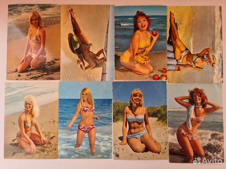 Коллекция открыток девушки Новые 369 шт
