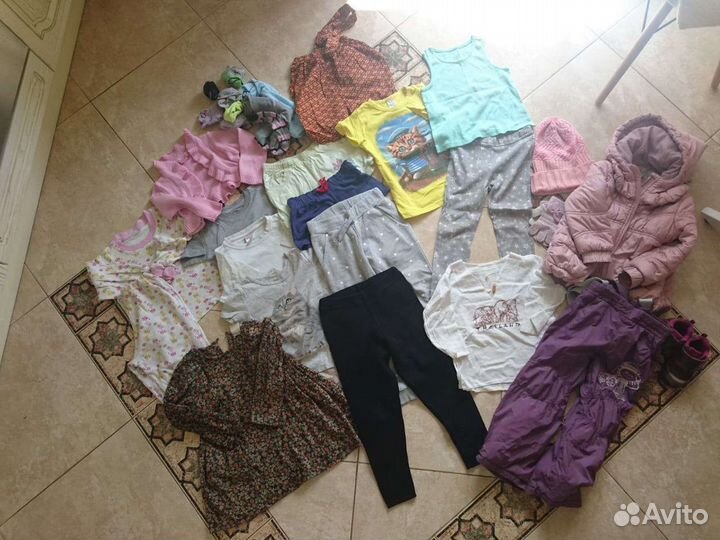 Пакет вещей на девочку 2-4 года